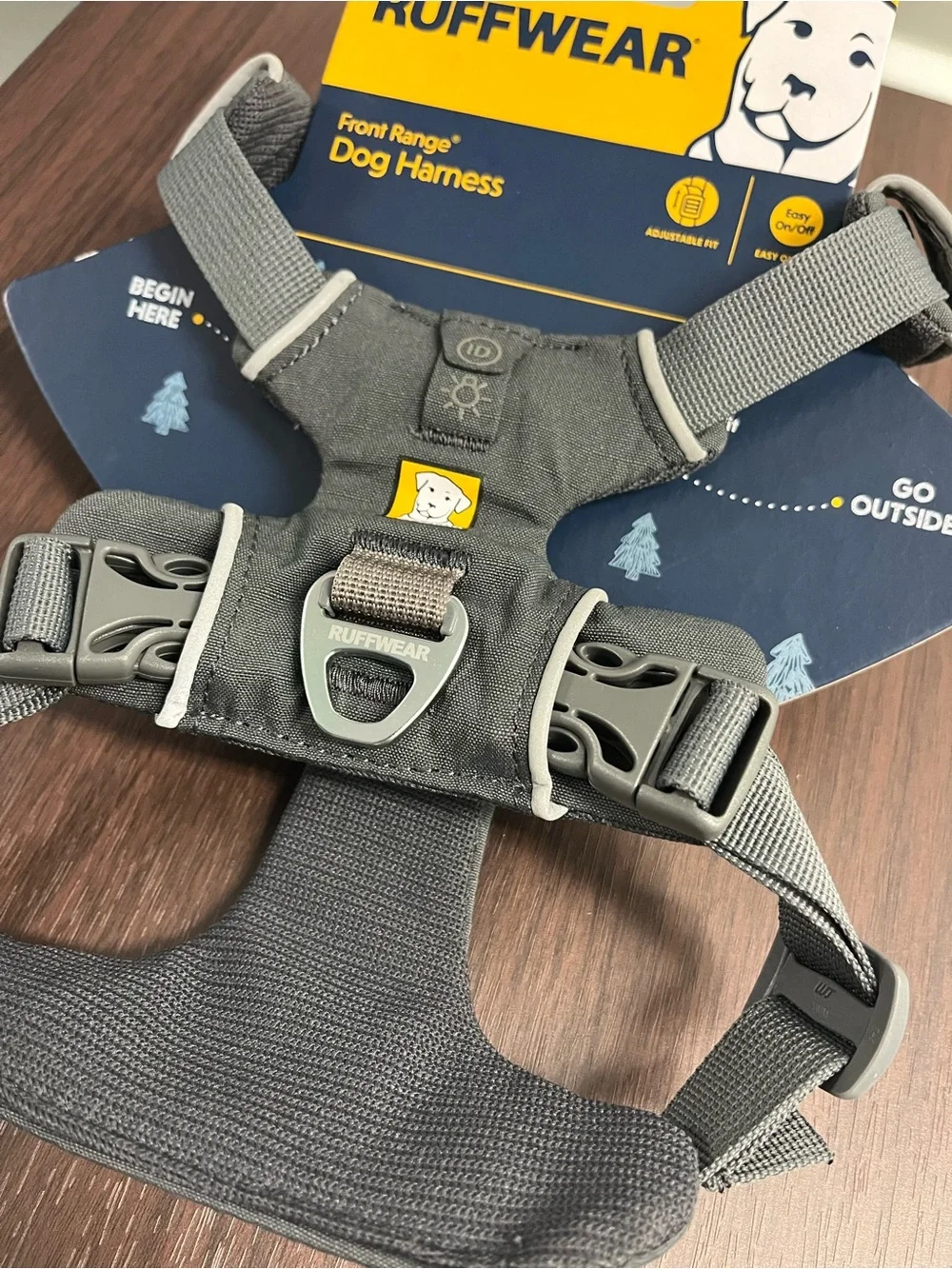 Ruffwear Front Range Dog Harness XXS Twilight Gray New Adjustable 30502-025S2